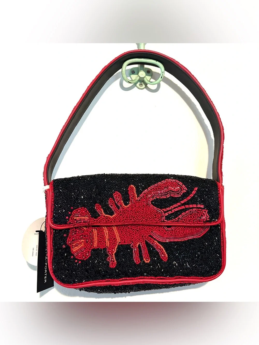 New Staud lobster beaded Tommy bag